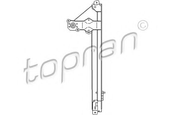 TOPRAN Window regulator Article number: 207 362 cheaply