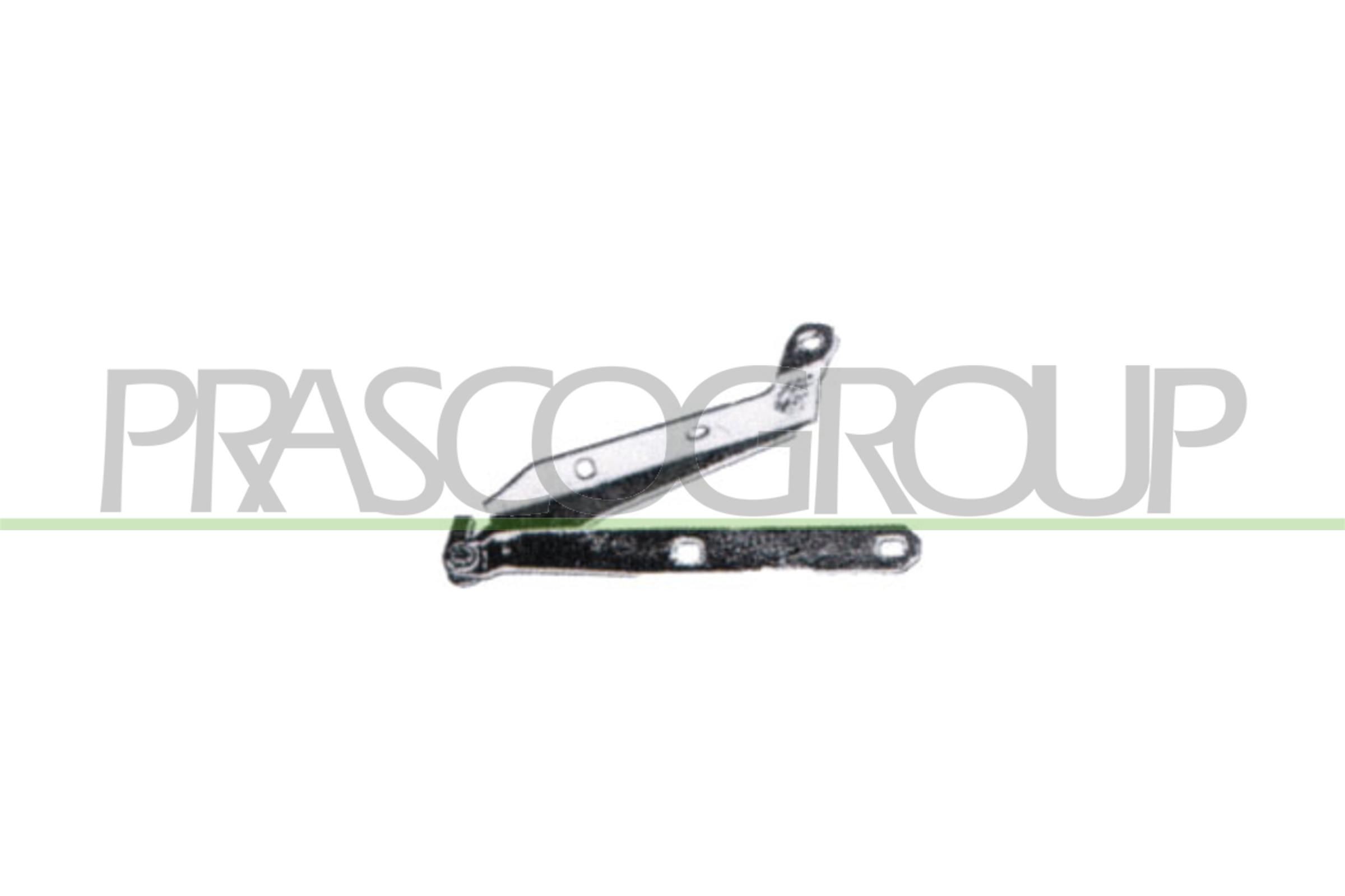 PRASCO FT0173704 Hængsel, motorhjelm CINQUECENTO 1.1 Sporting 54 HK Benzin 1999
