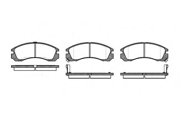 SAKURA Brake pad set Article number: S6004280 cheaply