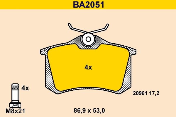 Barum Piduriklotsid Artikli number: BA2051 soodsalt