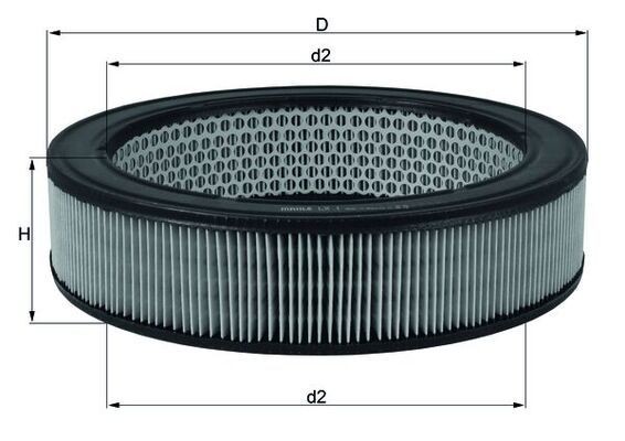 MAHLE ORIGINAL Air filter Article number: LX 1 cheaply