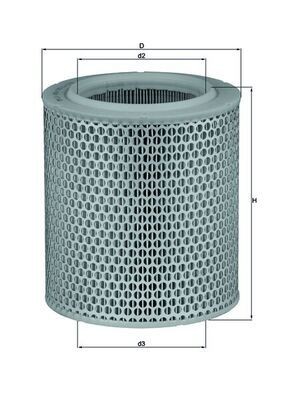MAHLE ORIGINAL Air filter Article number: LX 478/1 cheaply