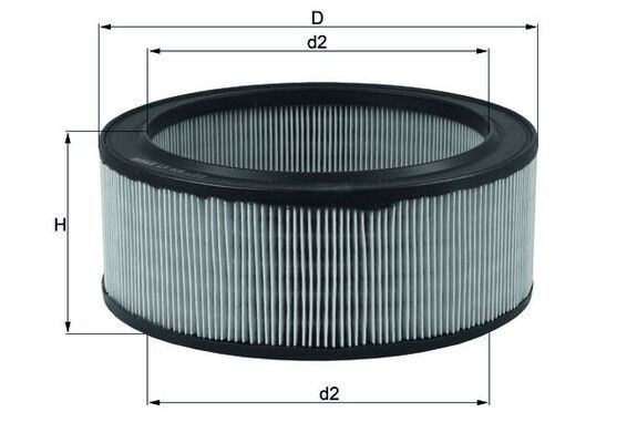 MAHLE ORIGINAL Air filter Article number: LX 516 cheaply