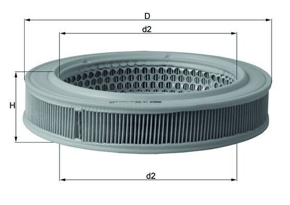 MAHLE ORIGINAL Air filter Article number: LX 552 cheaply