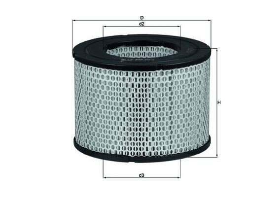 MAHLE ORIGINAL Air filter Article number: LX 606 cheaply