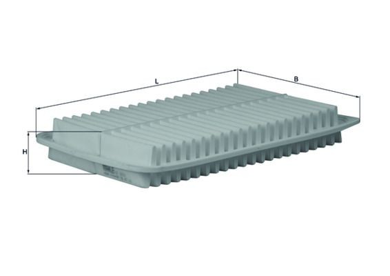 MAHLE ORIGINAL Air filter Article number: LX 1612 cheaply