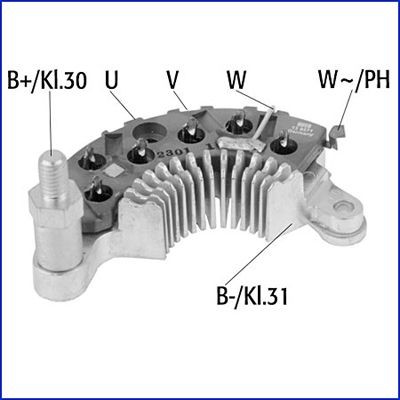 HITACHI 139571 Punte diode CALIBRA A 2.5 i V6 (M07) 170 CP benzina 1997
