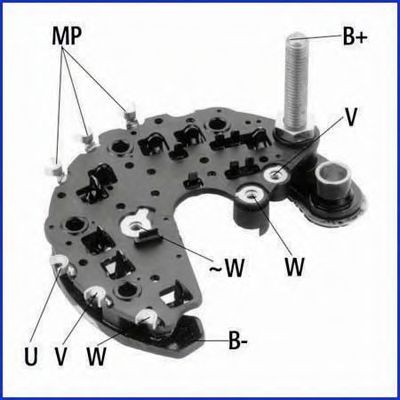 HITACHI Rectifier, alternator Article number: 139724 cheaply