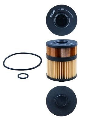 MAHLE ORIGINAL Oil filter Article number: OX 563D cheaply