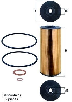 MAHLE ORIGINAL Õlifilter Artikli number: OX 137D1/S soodsalt
