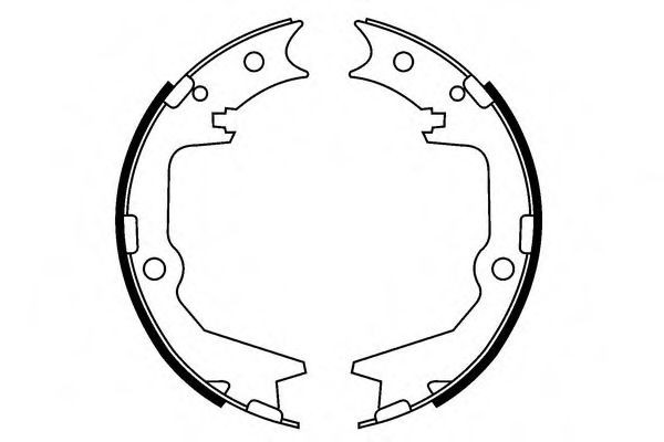 SAKURA Brake Shoe Set Article number: S6024255 cheaply