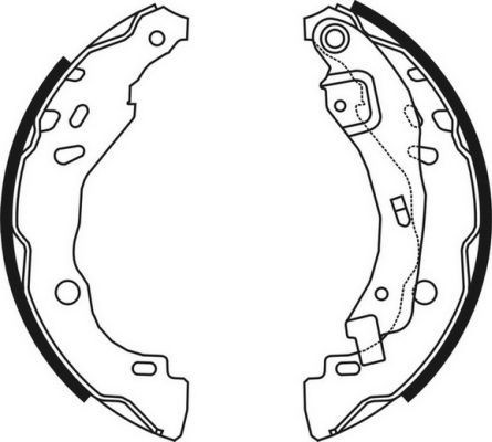 ABE Brake Shoe Set Article number: C0R023ABE cheaply
