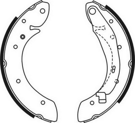 ABE Brake Shoe Set Article number: C0R030ABE cheaply