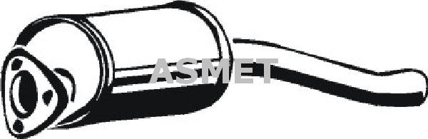 ASMET Front Silencer Article number: 04.044 cheaply