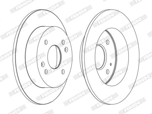 FERODO Brake disc PREMIER Article number: DDF575 cheaply