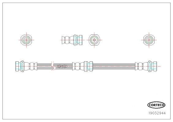 CORTECO Brake hose Article number: 19032944 cheaply