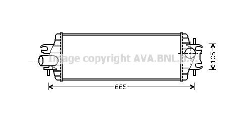 AVA COOLING SYSTEMS Intercooler Article number: RT4358 cheaply