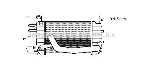 AVA COOLING SYSTEMS Intercooler Article number: TO4361 cheaply