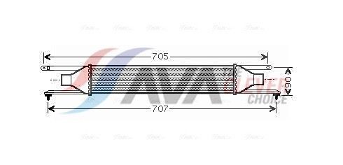 AVA COOLING SYSTEMS Intercooler Article number: FT4319 cheaply
