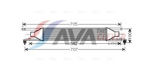 AVA COOLING SYSTEMS Intercooler Article number: FT4320 cheaply