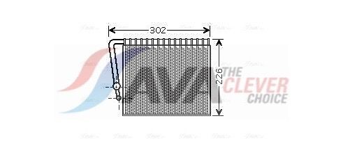 AVA COOLING SYSTEMS Air conditioning evaporator Article number: RTV356 cheaply