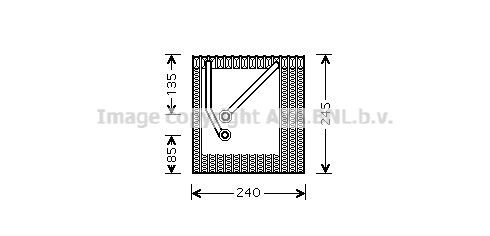AVA COOLING SYSTEMS Air conditioning evaporator Article number: VWV242 cheaply
