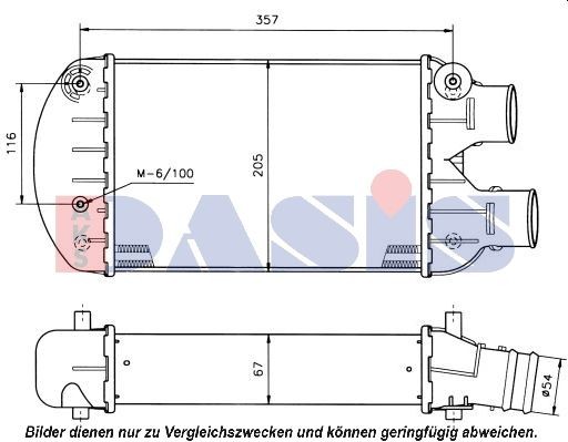 AKS DASIS Intercooler Article number: 087080N cheaply