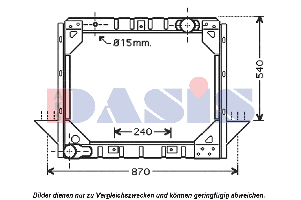 AKS DASIS Radiaator, mootorijahutus Artikli number: 260500N soodsalt