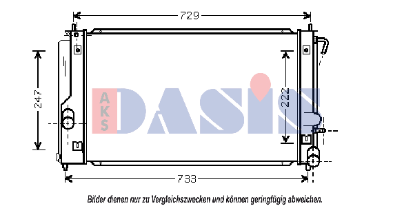 AKS DASIS Engine radiator Article number: 440269N cheaply