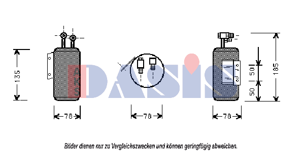 AKS DASIS Tørfilter aircondition Varenummer: 800280N billige