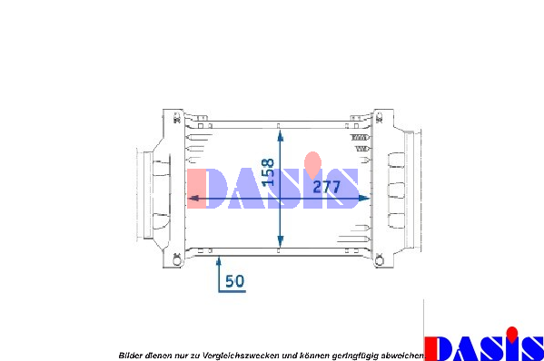 AKS DASIS Intercooler Varenummer: 058017N billige