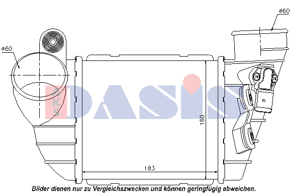 AKS DASIS Intercooler Article number: 487120N cheaply