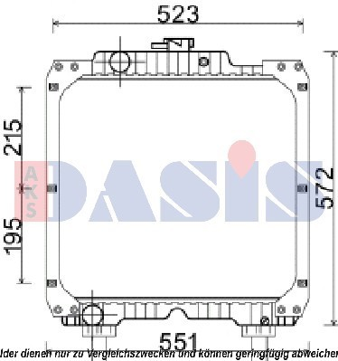 AKS DASIS Engine radiator Article number: 440271N cheaply