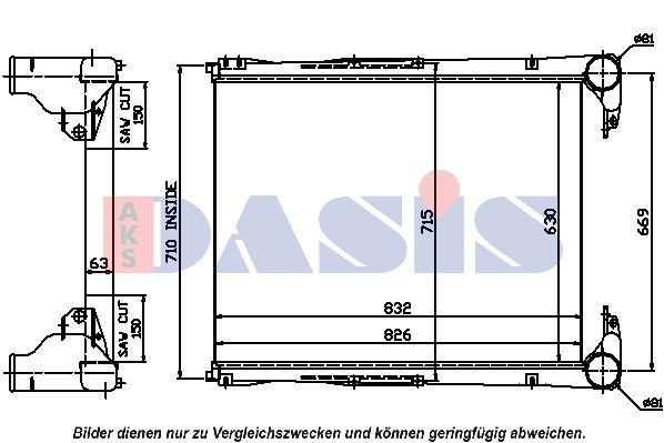 AKS DASIS Intercooler Article number: 397009N cheaply
