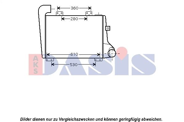 AKS DASIS Intercooler Numero articolo: 397005N poco costoso
