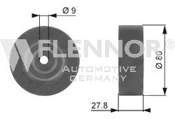 FLENNOR Medløberhjul, multi-V-rem Varenummer: FU99153 billige
