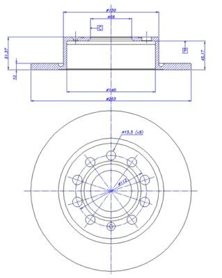 CAR Brake disc Article number: 142.1022 cheaply