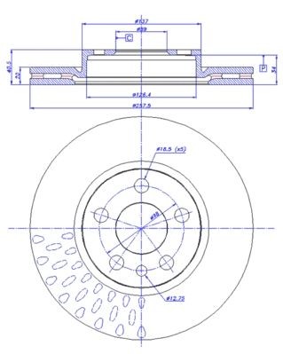 CAR Brake disc Article number: 142.194 cheaply
