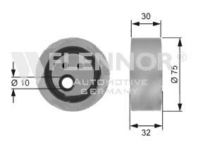FLENNOR Tensioner pulley Article number: FS21909 cheaply