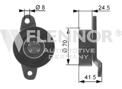FLENNOR Medløberhjul, multi-V-rem Varenummer: FS22914 billige