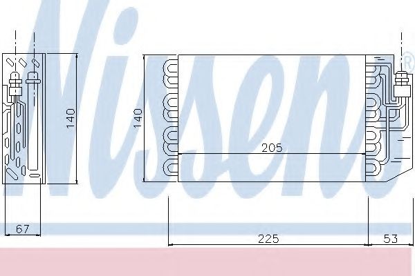 NISSENS Air conditioning evaporator Article number: 92065 cheaply