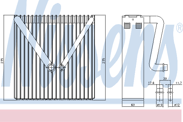 NISSENS Fordamper aircondition Varenummer: 92217 billige