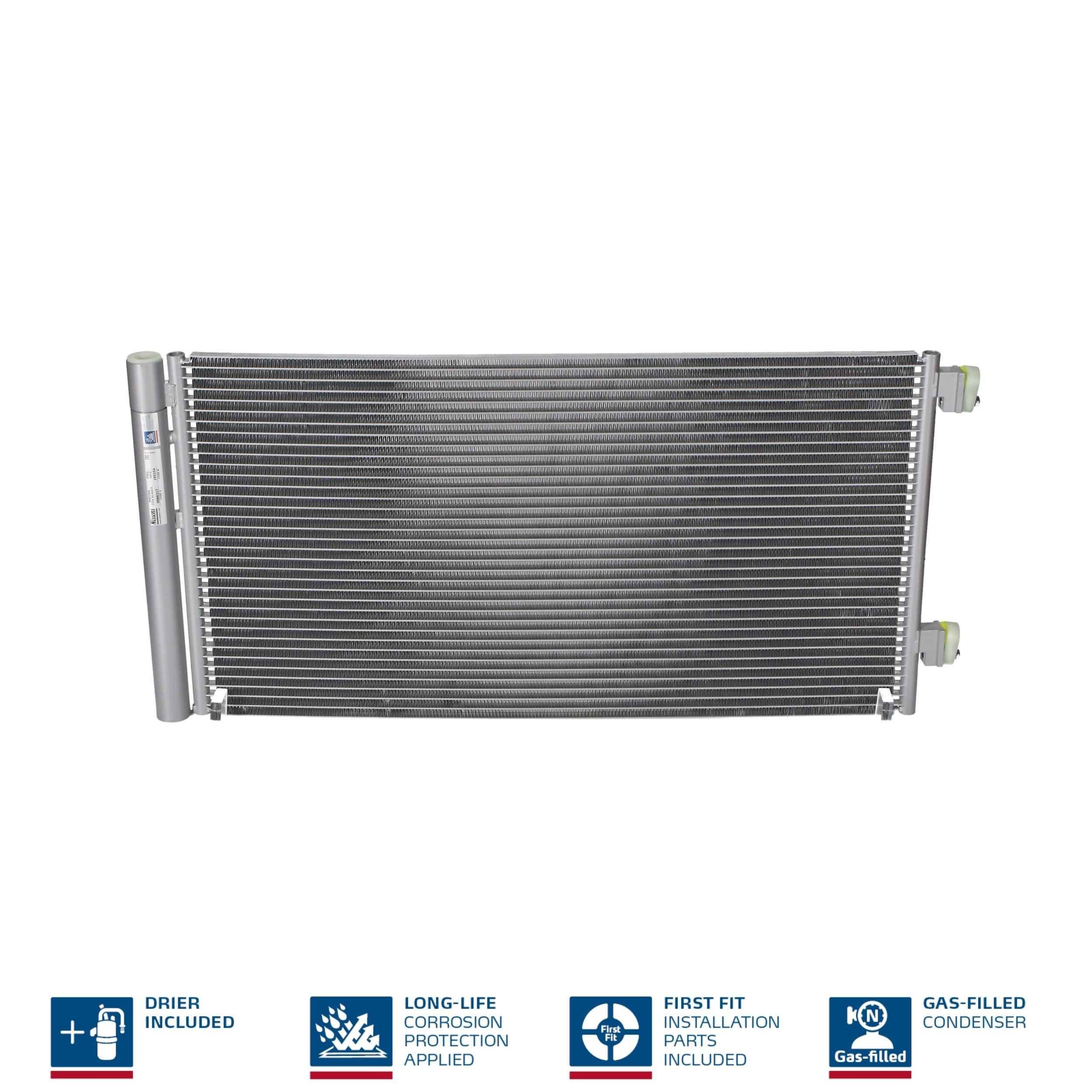 NISSENS Air conditioning condenser Article number: 940204 cheaply