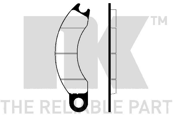 NK Brake pad set Article number: 229806 cheaply