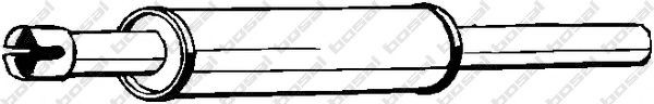 BOSAL Front Silencer Article number: 233-335 cheaply