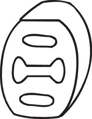 BOSAL Rubber Strip, exhaust system Article number: 255-854 cheaply
