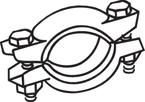 BOSAL Clamp, exhaust system Article number: 254-787 cheaply