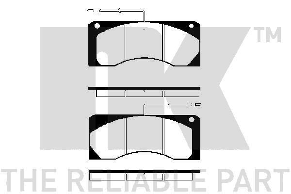 NK Brake pad set Article number: 223940 cheaply