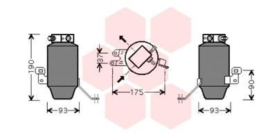 VAN WEZEL Dryer, air conditioning Article number: 0600D299 cheaply