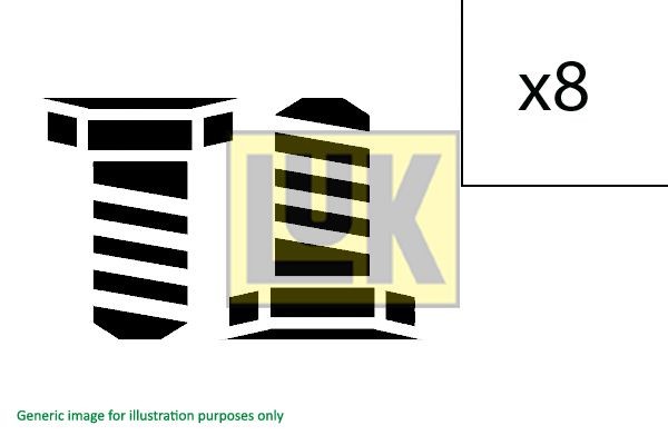 LuK 411 0124 10 Kruvikomplekt, hooratas CORSA 1.3 CDTI (F08, F68) 70 HP Diisel 2009